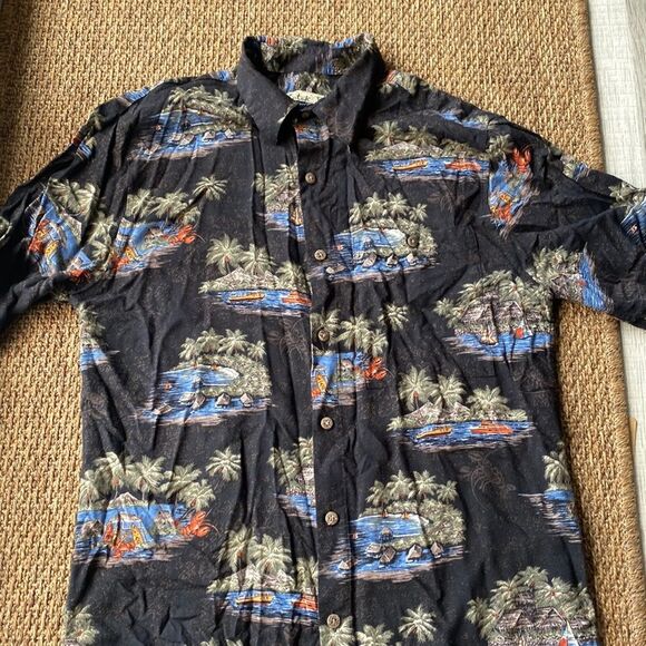 Unbranded Other - Floral silk tropical Hawaiian shirt